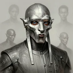 portrait of mf doom, sci - fi, intricate, elegant, highly detailed, digital painting, artstation, concept art, smooth, sharp focus, illustration, by bartek fedyczak, erak note, tooth wu, neil richards, kan liu, siwoo kim, jisu choe