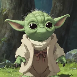 a film still of yoda in 5 centimeters per second - n 4