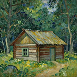 [ a log cabin in the forest ] [ van gogh ] [ edwin austin abbey ]
