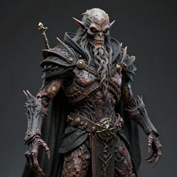 photo taken of an epic intricate, ultra detailed, super realistic gritty, exquisitely weathered animatronic necromancer, creature created by weta workshop, portrait, photorealistic, sharp focus, 4 0 0 0 k, f 1. 4