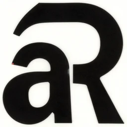 sans serif letters a and r, by herb lubalin, paul rand, bruno munari