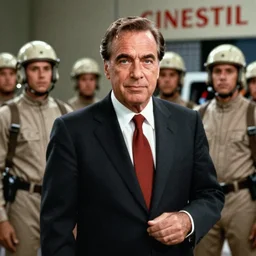 technicolor rudy giuliani in invasion of the body snatchers, pod people, cinestill 8 0 0 t, 1 9 7 0 s movie still, film grain