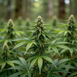 a forest full of cannabis, HQ wallpaper