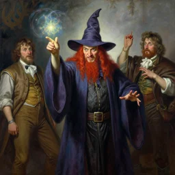 weird al as a wizard casting a spell, highly detailed painting by gaston bussiere, craig mullins, j. c. leyendecker, 8 k