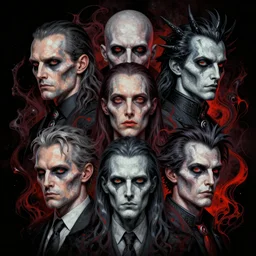 multiface oracle prophecy, intricate portrait artwork by josan gonzalez, h. r. giger, tom bagshaw, kilian eng, h. r. giger, zdizslaw beksinski, very coherent artwork, brutal, darkness, noir, gothic, vibrantly chromatic, octane render