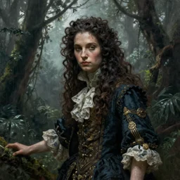 epic hyperdetailed portrait of 🐙🕷 lurking in the shadows. by greg rutkowski, highly detailed portrait, rococo, digital painting, artstation, concept art, smooth, sharp foccus ilustration, artstation hq. intricate, elegant. art by wlop and artgerm and greg rutkowski and alphonse mucha, masterpiece. misty rainforest