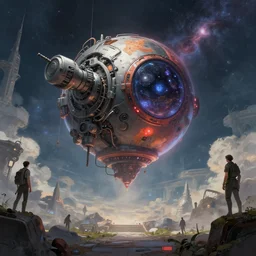 a machine that can reset the universe. fantasy, sense of awe, sci - fi, digital art by eddie mendoza and greg rutkowski, trending on artstation