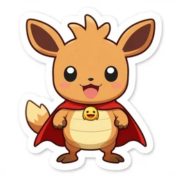 cute miss mascot barbicha barbicha whiscash super hero sticker art, cronobreaker, beeple game icon