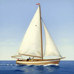 illustration, sailboat, by james gilleard