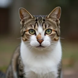 a cinematic cat with s, front view, ultra realistic, canon, 3 5 mm, bokeh, coherent