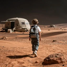 coming home from school on mars