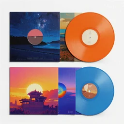“colorful album cover design by Android Jones, beautiful, eye catching, digital art”