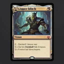 fantasy trading card game template open in photoshop, front of the card. by blizzard. uncropped