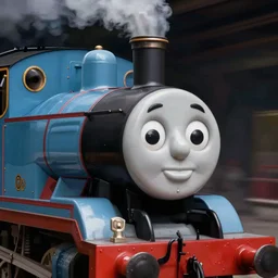 Thomas the tank engine as a human