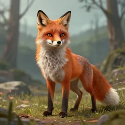 a medieval anthropomorphic fox in skyrim