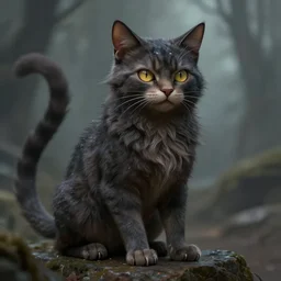 The cat monster d&d art, fantasy, painted, 4k, high detail, sharp focus, artstation