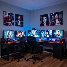 a michael jackson gamer room