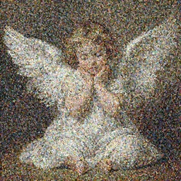 cute girl angel in the style of curvaggio