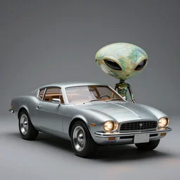 a fancy alien car as 9 0 s masterpiece artwork