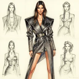 fashion model kendall jenner by Ron English by Richard Schmid by Jeremy Lipking by moebius by atey ghailan