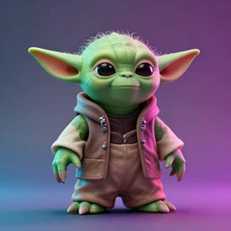 hyperrealistic rendering, yoda in overwatch, action figure, sofubi, studio lighting, colored gels, colored background, xf iq 4, 1 5 0 mp, 5 0 mm, f 1. 4, iso 2 0 0, 1 / 1 6