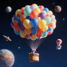a balloon fiesta in space