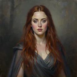 oil painting of winona ryder as a sorceress woman in the style of artist wayne reynolds, highly detailed, 8 k, artstation
