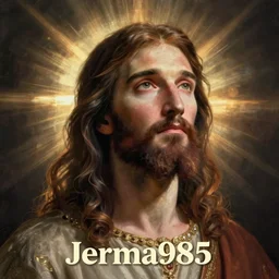 portrait of jerma985 as jesus christ