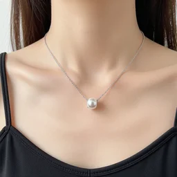 woman wearing a necklace