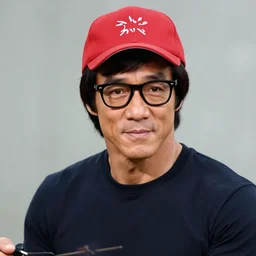 a photograph of a young bruce lee with wayfarer glasses and red baseball cap having a barbecue, by floro dery, shoji kawamori, and greg rutkowski, artstation, concept art, high quality illustration, mtmte, cover art
