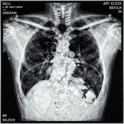 a medical ct scan of the chest