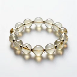 glowing charm bracelet, commercial catalog photo, isolated on a pure white background, centered, entire object in frame, sharp focus, soft studio lighting