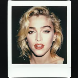 polaroid picture, madonna - like a virgin live blond ambition tour, perfect face, symmetrical face, fine details, ethereal, trending on artstation