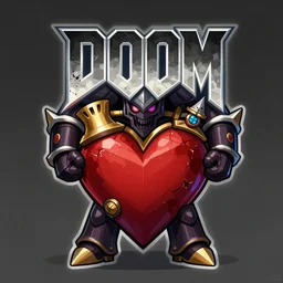 doom slayer fantasy art heartstone video game icon, 2 d game art gta cover, official fanart behance hd artstation by jesper ejsing, by rhads, makoto shinkai and lois van baarle, ilya kuvshinov, rossdraws