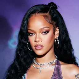 rihanna, creative photo manipulation, creative photoshop, digital art, vaporwave