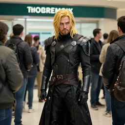 kylo ren looking awkward waiting in line at the bank