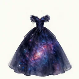 cosmic princess wearing nebula dress, concept art, trending on artstation, wlop, ross draws, digital painting, mixed media, intricate details,