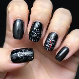 darth vader nail art