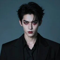a portrait of a supernaturally evil and handsome young man,