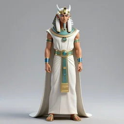 complex 3 d render hyper realistic full length illustration of a handsome! calm powerful athletically built white haired demon necromancer, egyptian robes, ancient god, asura arms, porgas d ace, hell boy, flame god, d & d, dio from jojo's bizarre adventures, broly, medieval fantasy, draconic, character design, intricate, octane render, concept art, resin, 8 k, hd, epic scene, dante's inferno, symmetrical, art by takeshi obata + billelis + hirohiko araki + artgerm + alphonse mucha