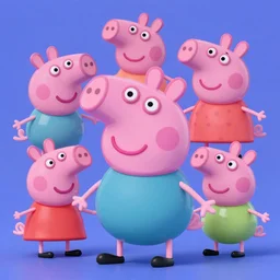 peppa pig in blender 3 d rendition, epic composition, artgerm, tim hildebrandt, wayne barlow, bruce pennington, larry elmore