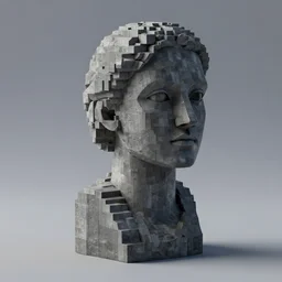domestic sculpture made of rectangle tetris, octane render, trending on artstation