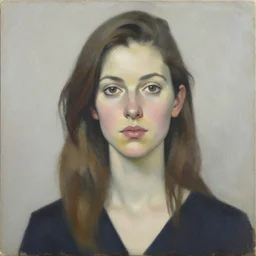 a portrait painting of a woman by erik jones in the style of eric jones