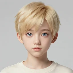 character concept art of a cute young cyberpunk boy with blond short hair and bluish - gray eyes, wearing a light - colored jumper. cute - fine - face, pretty face, key visual, realistic shaded perfect face, fine details by stanley artgerm lau, rossdraws, james jean, rei riabovitchev, marc simonetti, and sakimichan, trending on artstation