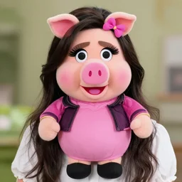 a real young woman, on whose photo was based design of miss piggy