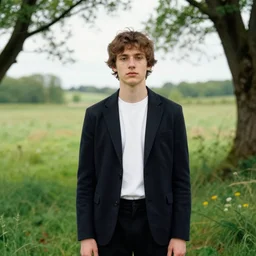 a portrait of a character in a scenic environment by Martin Parr