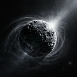 Black Hole consuming a star, digital art, realistic, detailed, artstation