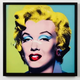 a pop art marylin monroe wearing face masks!!!!, photorealistic pop art print by andy warhol of chirurgical mask, award winning, trending on flickr