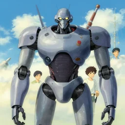 maximalist intimidating robot, trending on pixiv fanbox, painted by makoto shinkai takashi takeuchi studio ghibli, akihiko yoshida, yoshitaka amano, wangechi mutu, clean cel shaded vector art. shutterstock. behance hd by lois van baarle, artgerm, helen huang, rossdraws, illustration