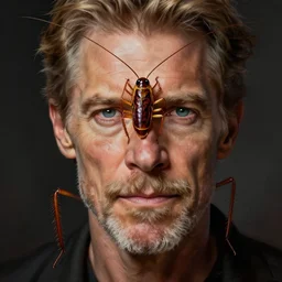 portrait of a cockroach with willem dafoe face, digital painting, artstation, concept art, craig mullins, breathtaking, 8 k resolution, extremely detailed, beautiful, establishing shot, artistic, hyperrealistic, octane render, cinematic lighting, dramatic lighting, masterpiece, light brazen, extremely detailed and beautiful face